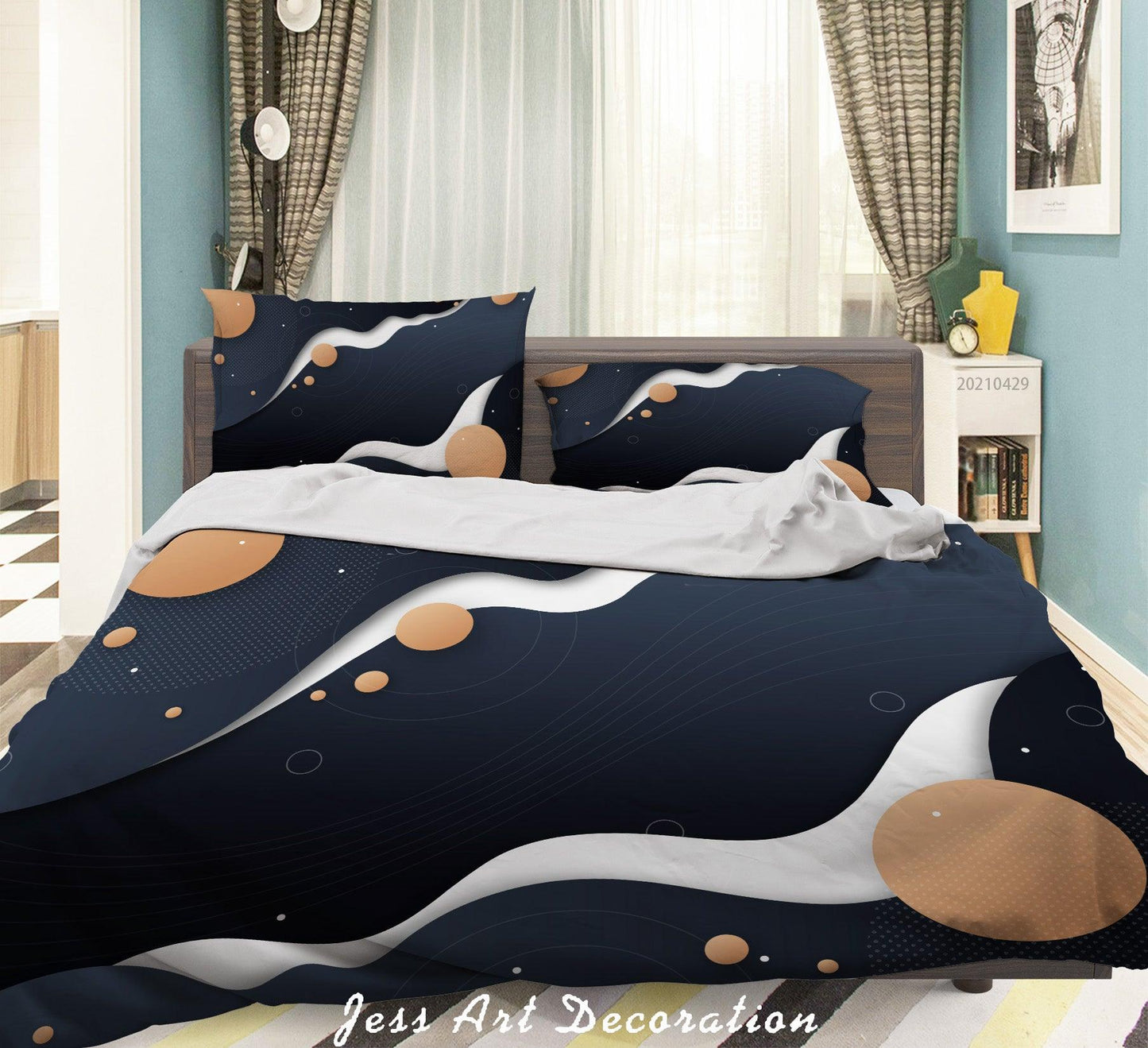 3D Abstract Geometric Pattern Quilt Cover Set Bedding Set Duvet Cover Pillowcases 194