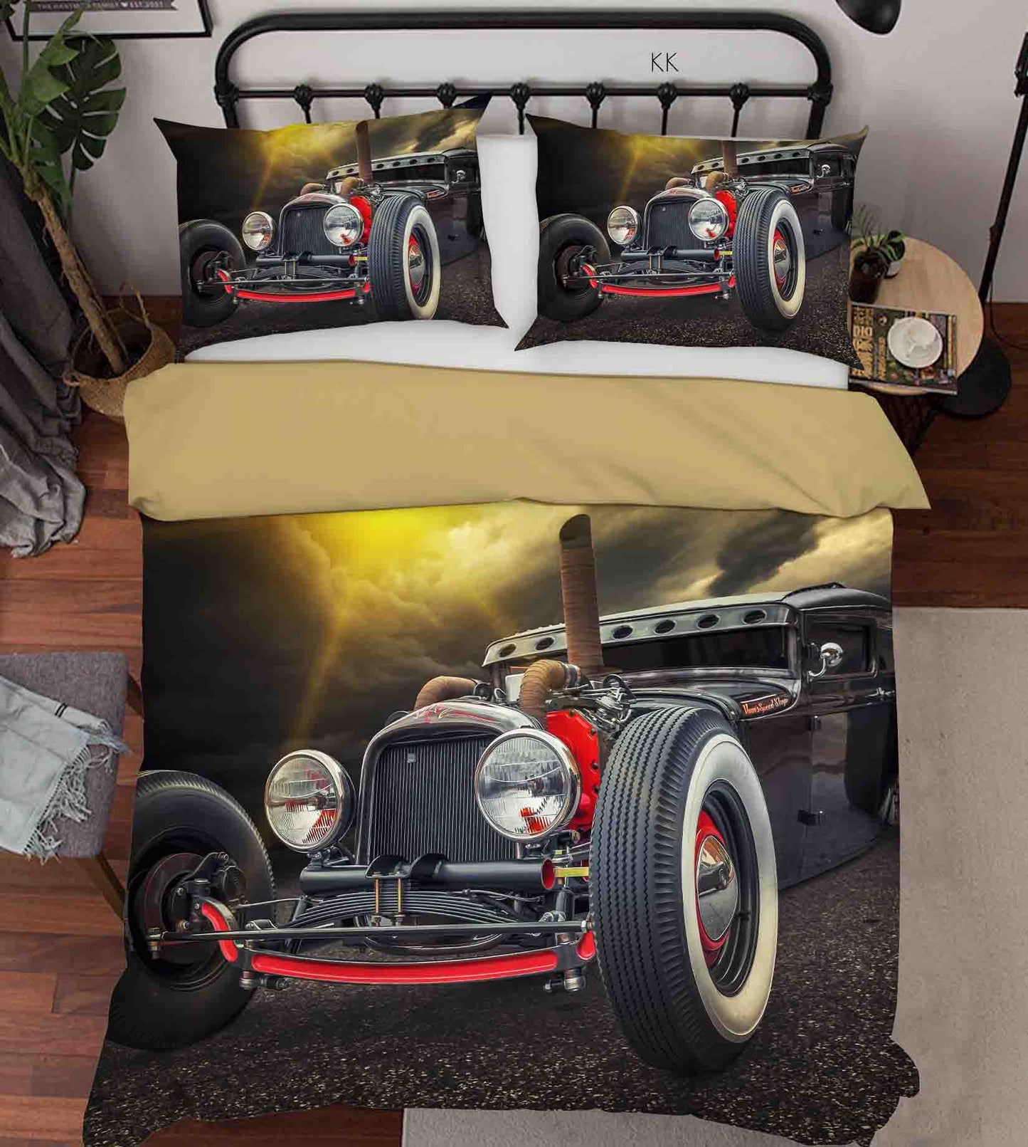 3D Automobile Sunlight Quilt Cover Set Bedding Set Duvet Cover Pillowcase 420
