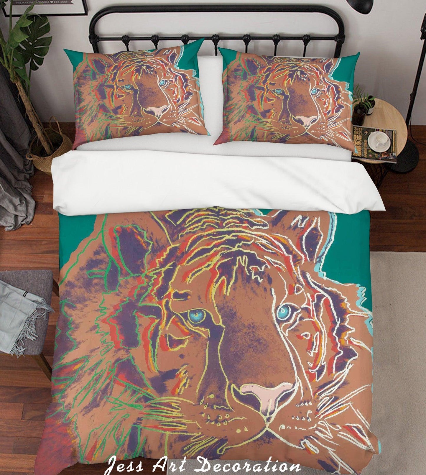 3D Andy Warhol Colorized Tige Brown Quilt Cover Set Bedding Set Duvet Cover Pillowcases  ZY D8
