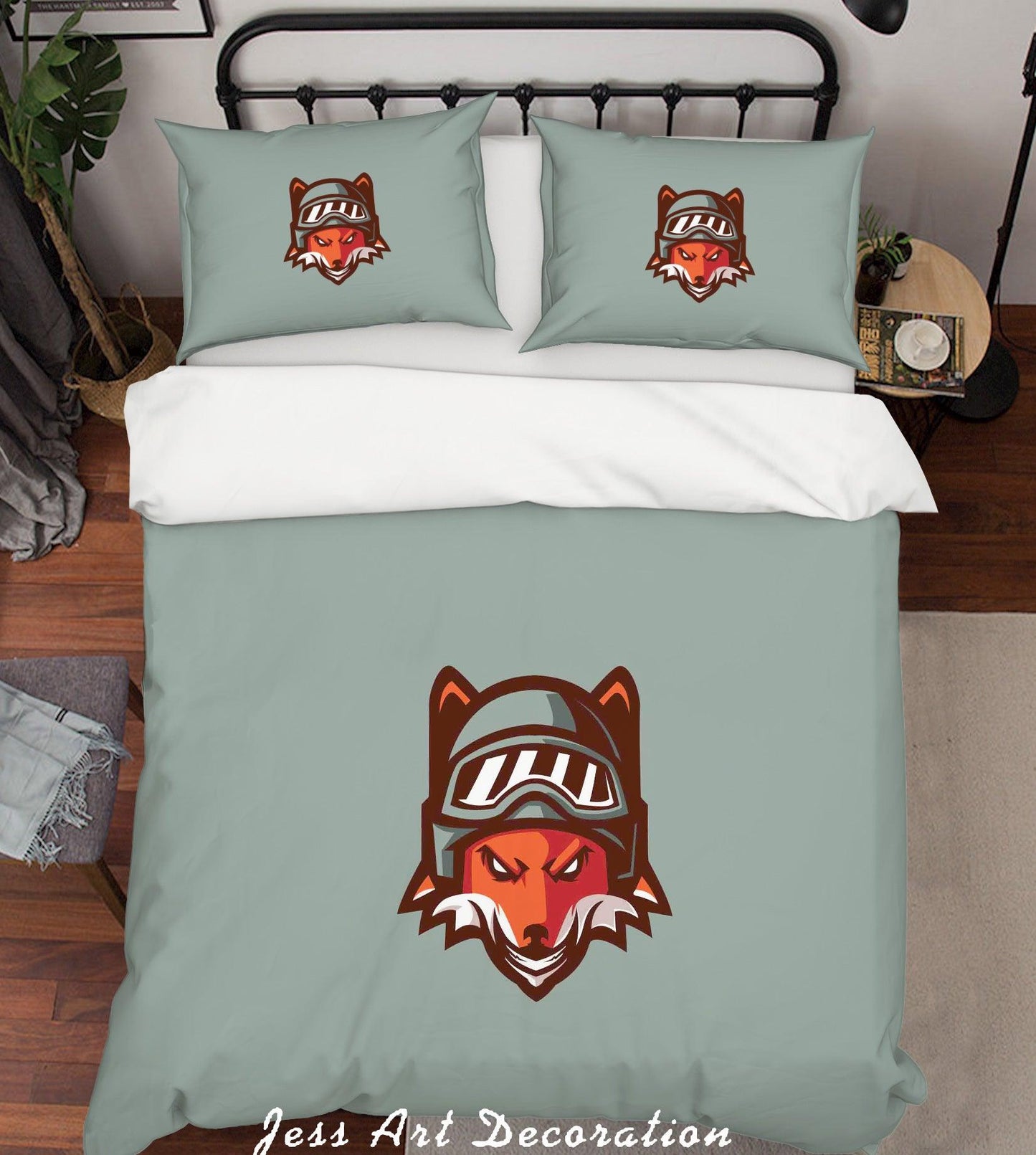 3D Cartoon Fox Quilt Cover Set Bedding Set Pillowcases  15