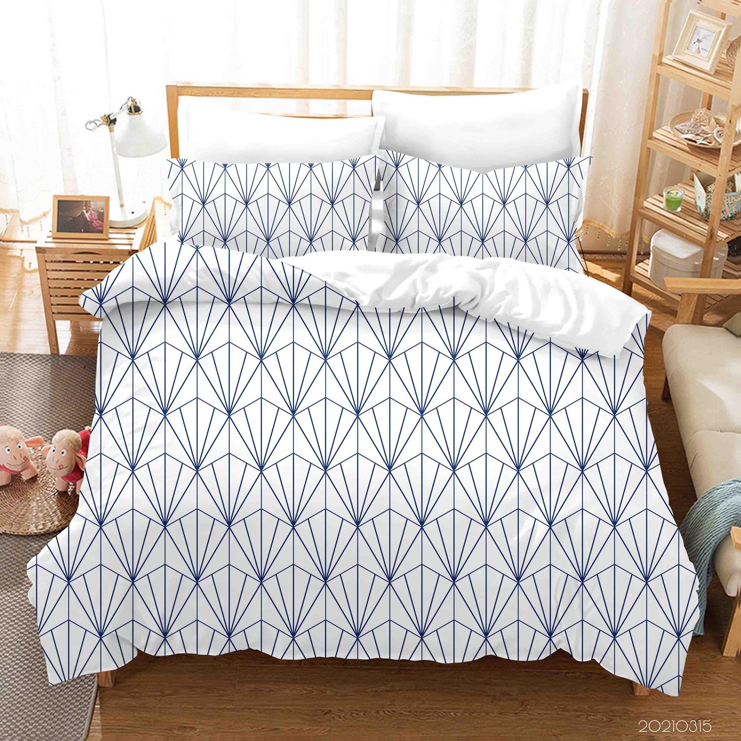 3D Abstract Geometric Art Decoration Quilt Cover Set Bedding Set Duvet Cover Pillowcases 219