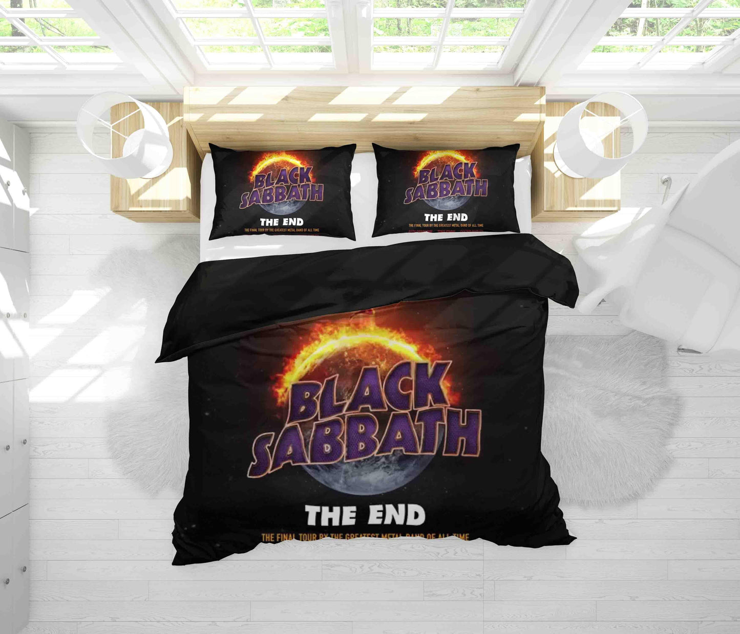 3D Black Sabbath Planet Quilt Cover Set Bedding Set Duvet Cover Pillowcases SF18