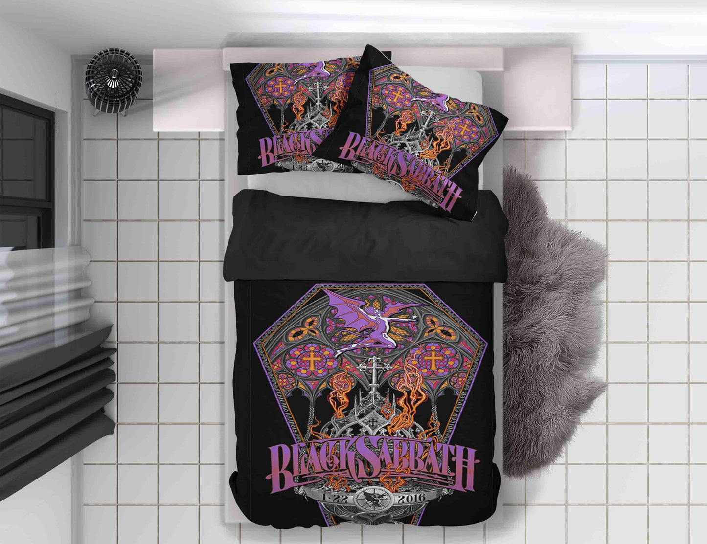 3D Black Sabbath Quilt Cover Set Bedding Set Duvet Cover Pillowcases SF71