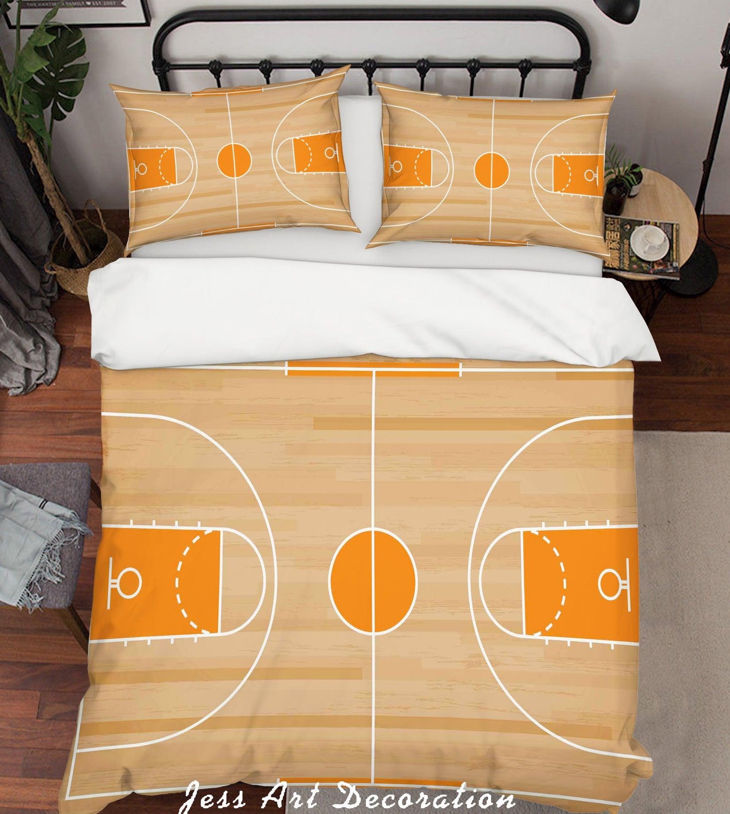 3D Basketball Hall Quilt Cover Set Bedding Set Pillowcases 54