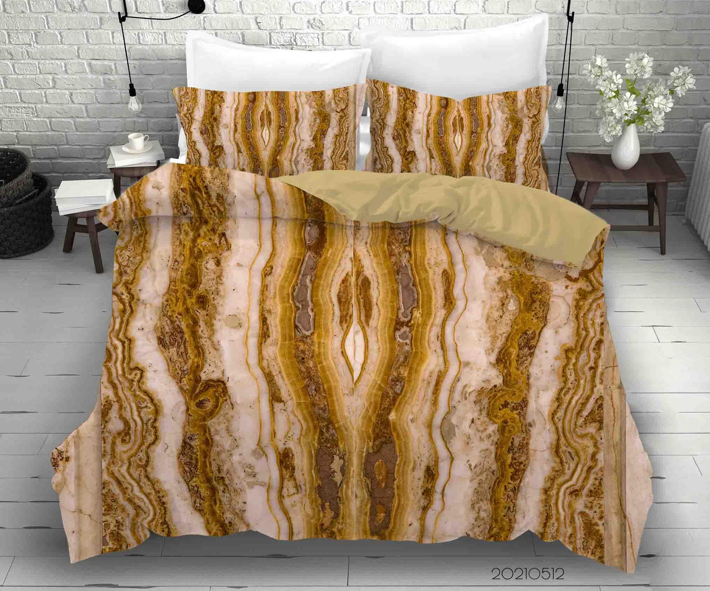 3D Abstract Marble Texture Quilt Cover Set Bedding Set Duvet Cover Pillowcases 256