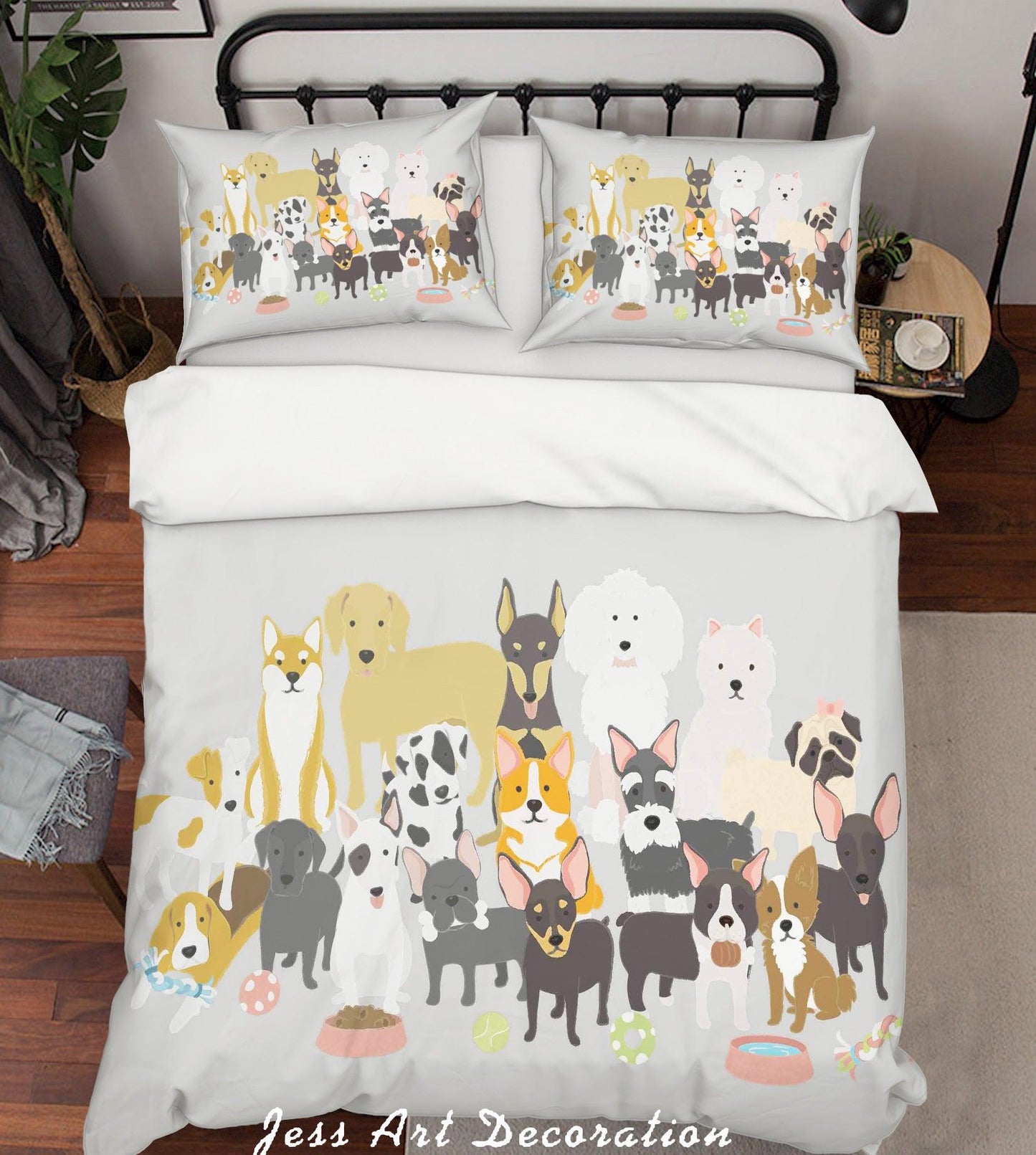 3D Cartoon Animals Quilt Cover Set Bedding Set Pillowcases  46