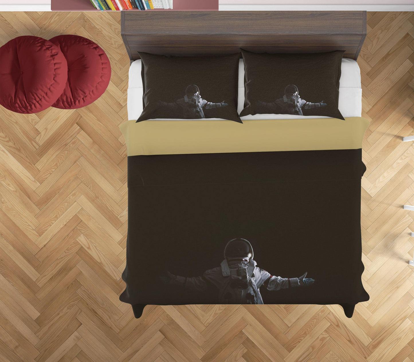 3D Astronaut Lost Space Quilt Cover Set Bedding Set Duvet Cover Pillowcases WJ 1806