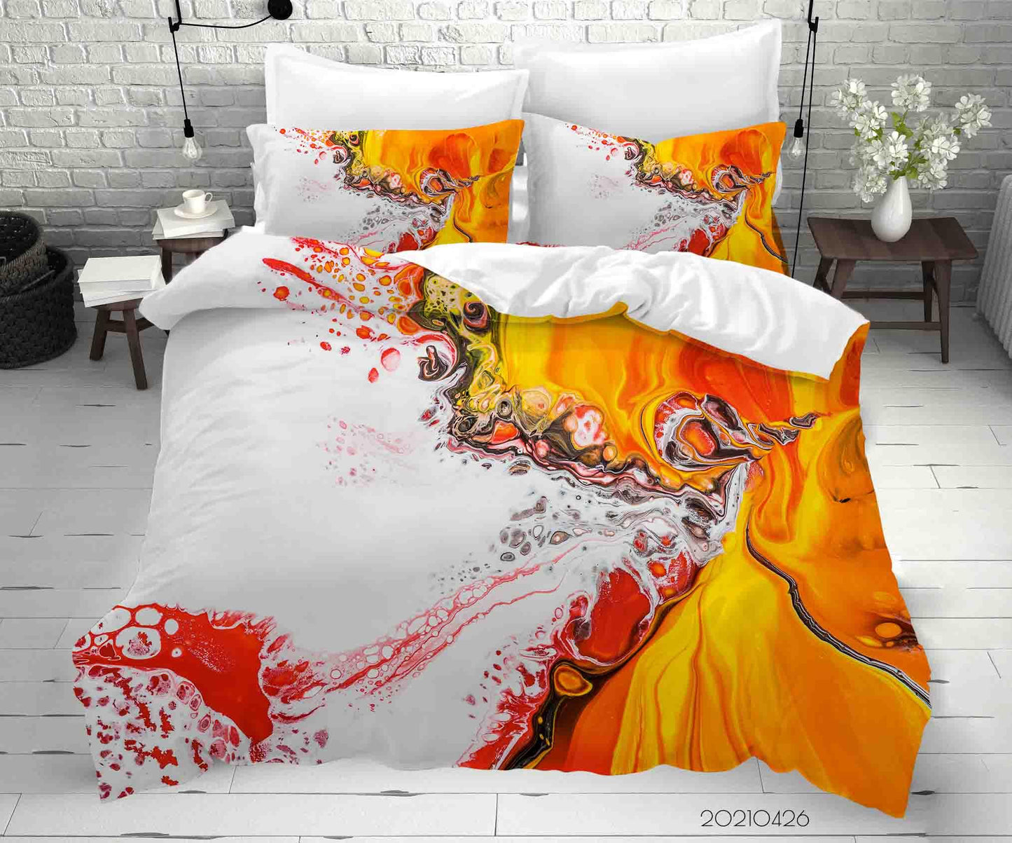 3D Abstract Color Pattern Quilt Cover Set Bedding Set Duvet Cover Pillowcases 300
