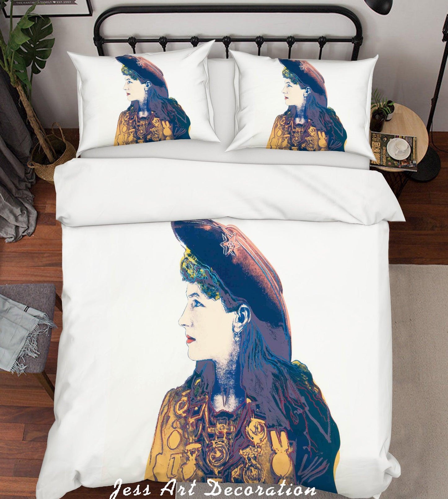 3D Andy Warhol Colorized Graceful Lady White Quilt Cover Set Bedding Set Duvet Cover Pillowcases  ZY D14