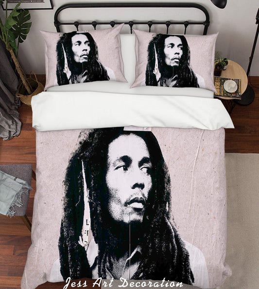 3D Black White Portrait Characters Quilt Cover Set Bedding Set Pillowcasesn 39