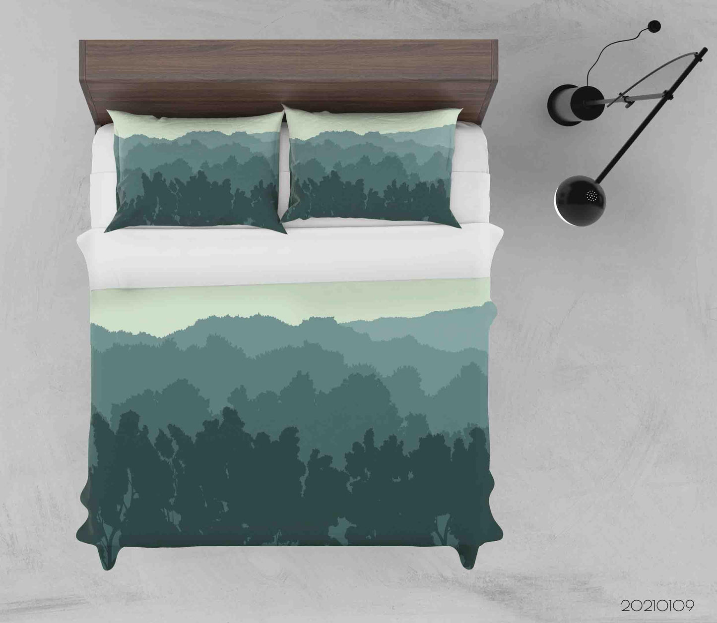 3D Cartoon Green Forest Quilt Cover Set Bedding Set Duvet Cover Pillowcases 34 LQH