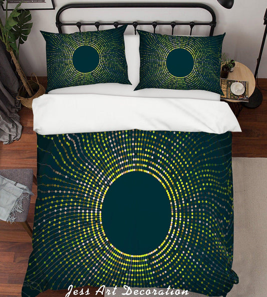 3D Abstract Sun Quilt Cover Set Bedding Set Pillowcases 03