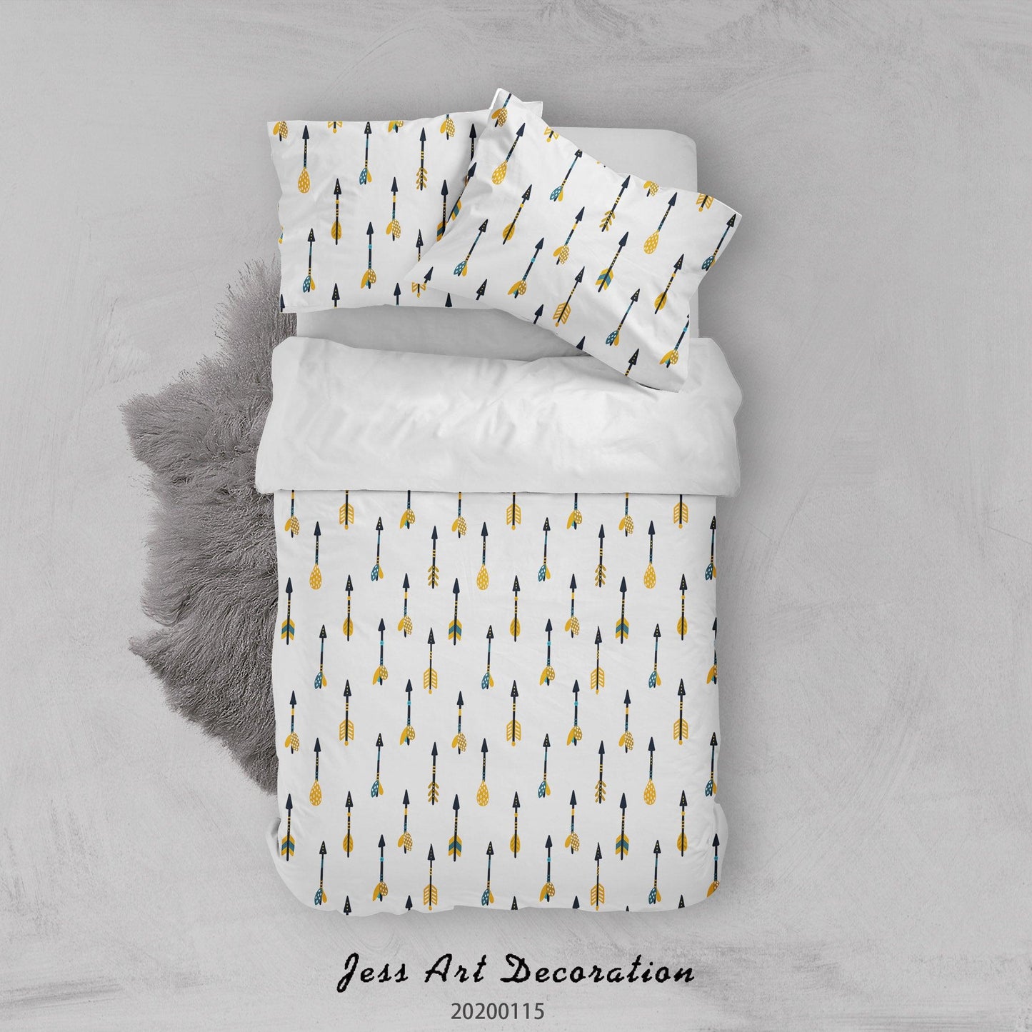 3D Cartoon Arrow Pattern Quilt Cover Set Bedding Set Duvet Cover Pillowcases WJ 9627