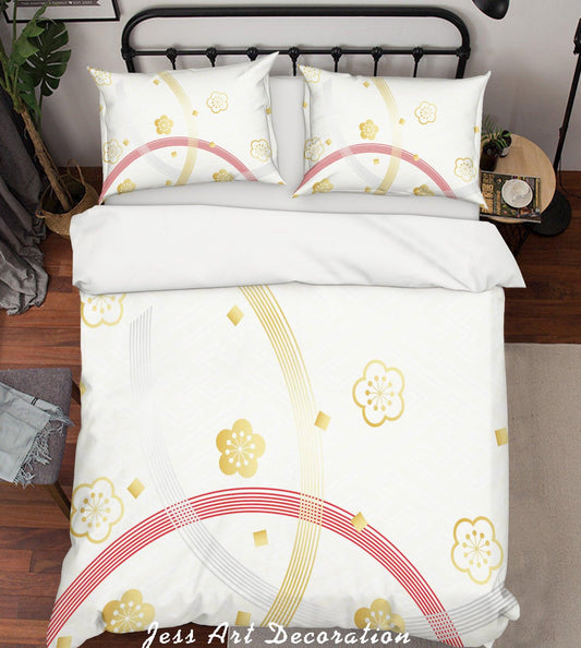 3D Abstract Floral Quilt Cover Set Bedding Set Pillowcases 51