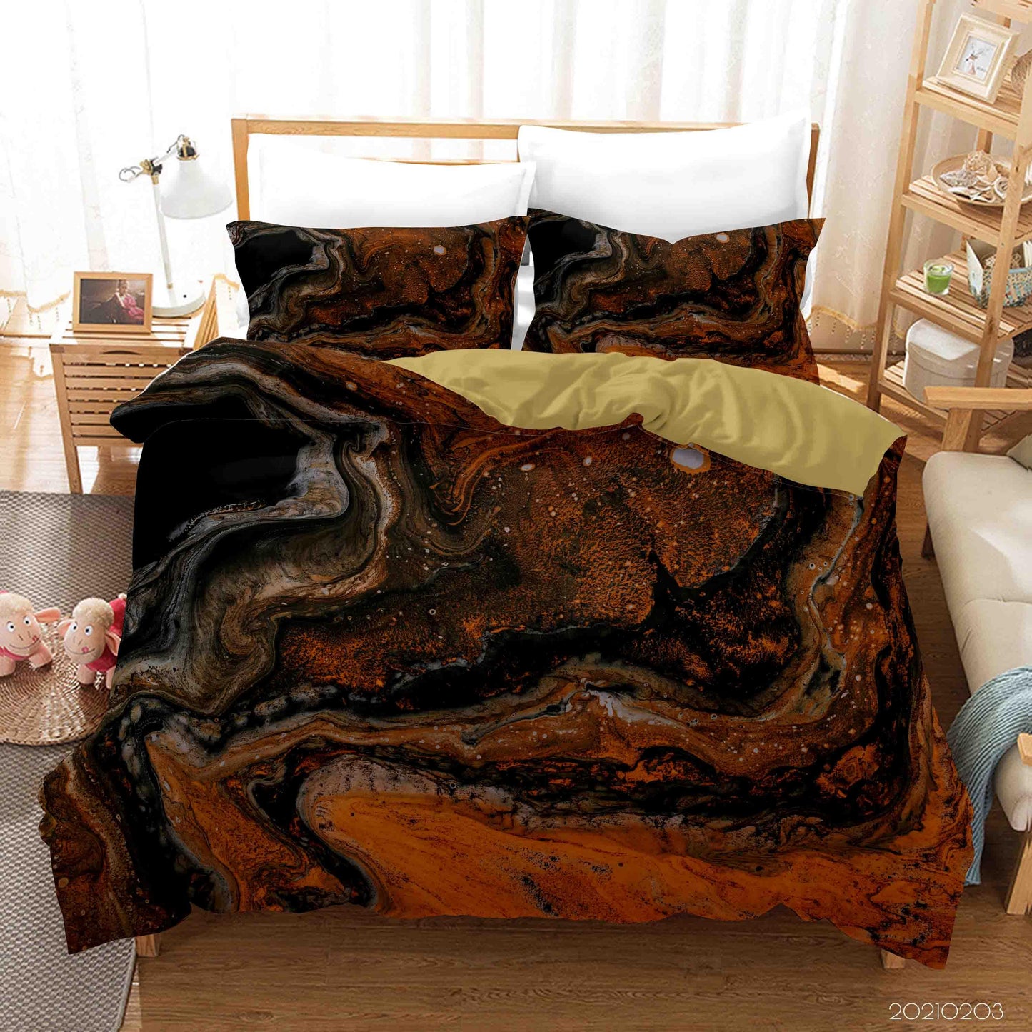 3D Abstract Marble Texture Quilt Cover Set Bedding Set Duvet Cover Pillowcases 44