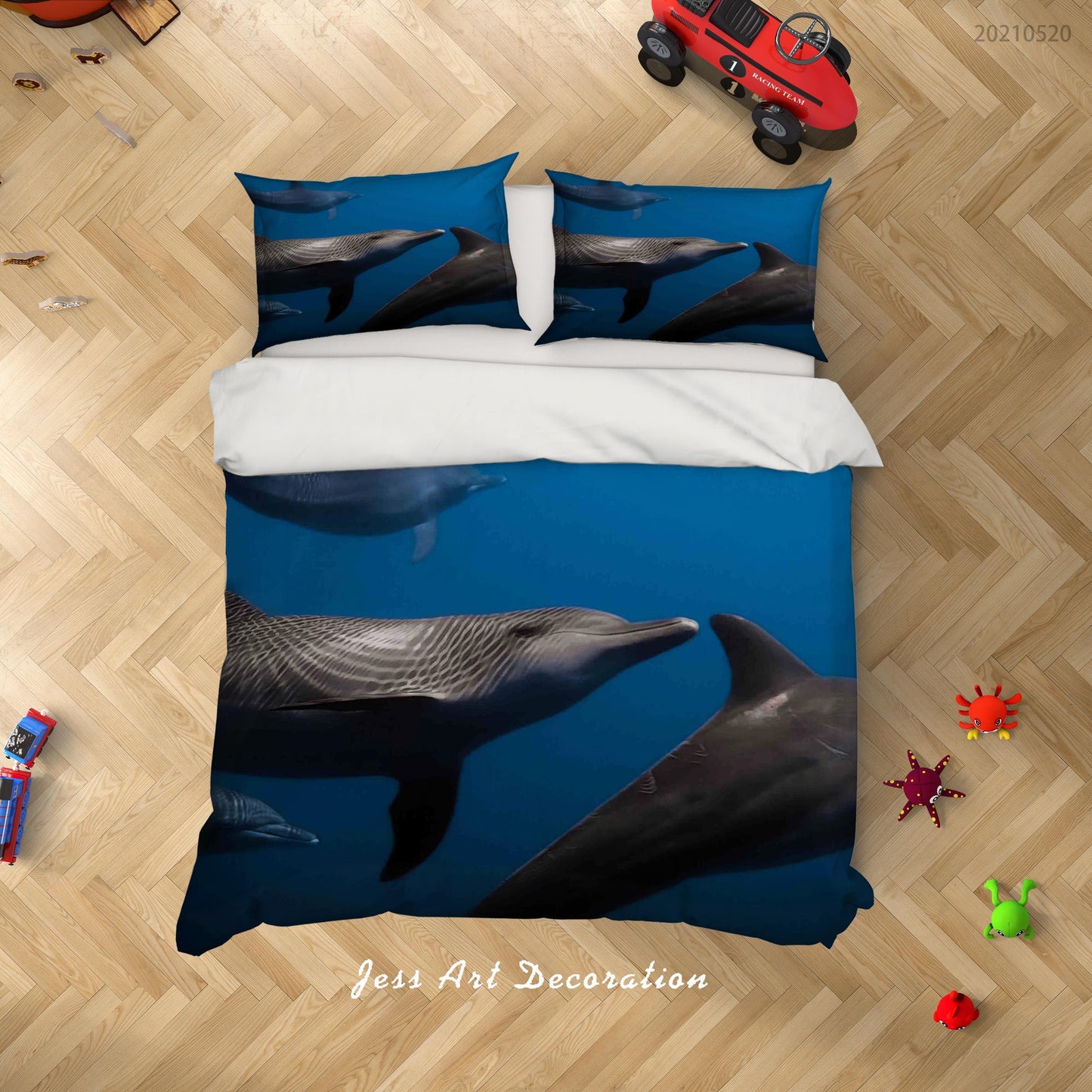 3D Blue Sea Whale Quilt Cover Set Bedding Set Duvet Cover Pillowcases 33