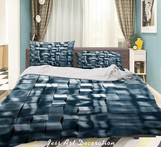 3D Abstract Geometry Square Quilt Cover Set Bedding Set Duvet Cover Pillowcases 597