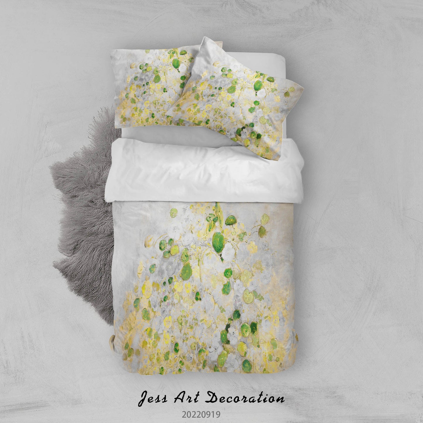 3D Abstract Floral Leaf Quilt Cover Set Bedding Set Duvet Cover Pillowcase 186