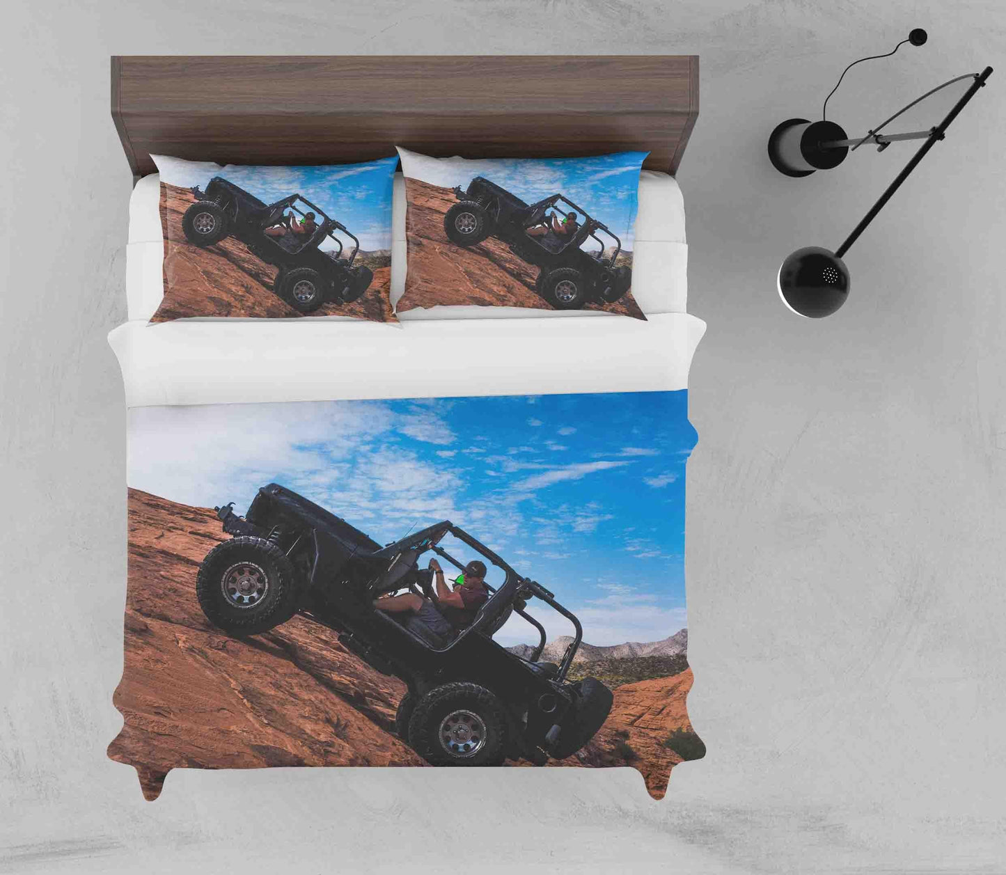 3D Big Feet Truck Blue Sky Quilt Cover Set Bedding Set Pillowcases A208 LQH