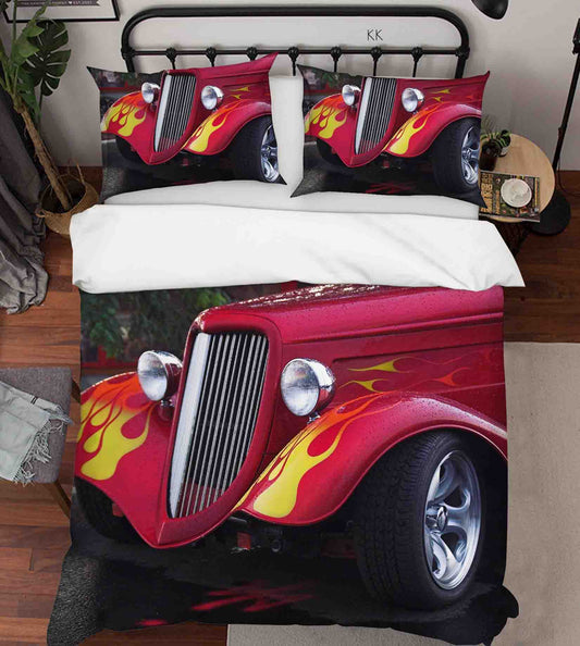 3D Automative Lighting Tyre Quilt Cover Set Bedding Set Duvet Cover Pillowcase 371