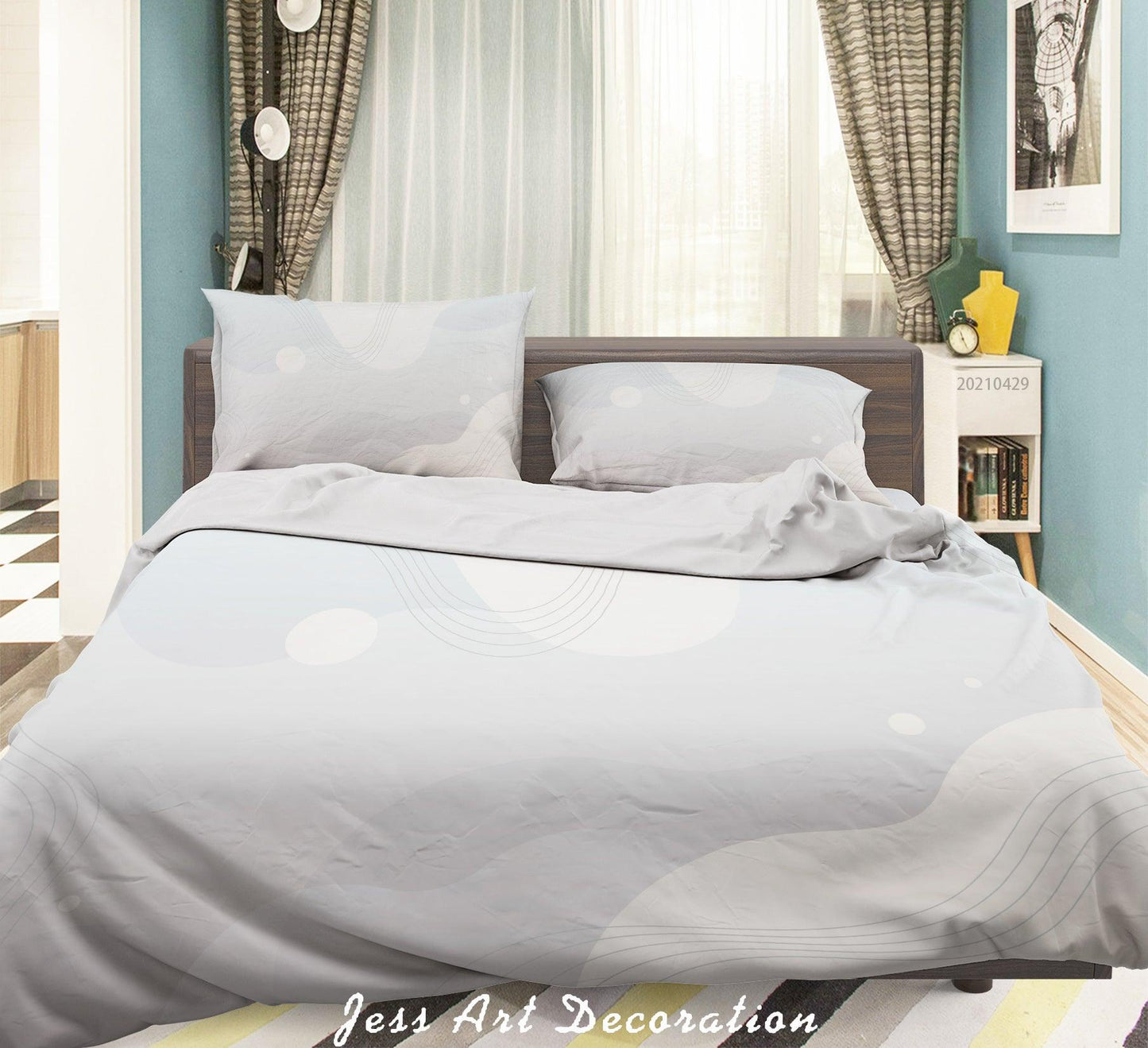 3D Abstract Geometric Pattern Quilt Cover Set Bedding Set Duvet Cover Pillowcases 197