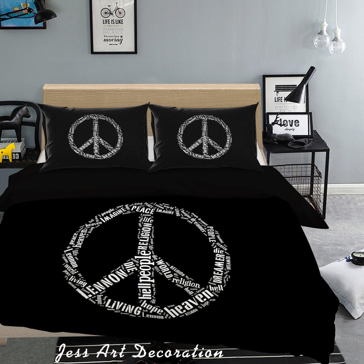 3D Abstract Rock Star Quilt Cover Set Bedding Set Pillowcases 12
