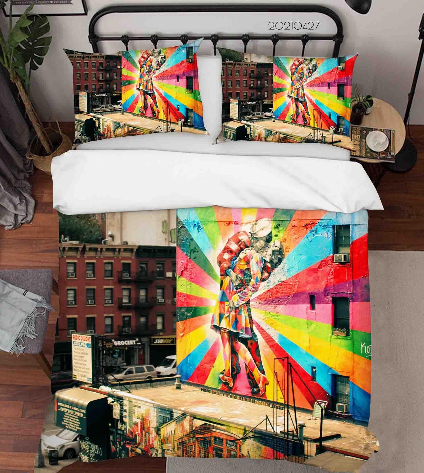 3D Abstract Color Art Works Graffiti Quilt Cover Set Bedding Set Duvet Cover Pillowcases 118