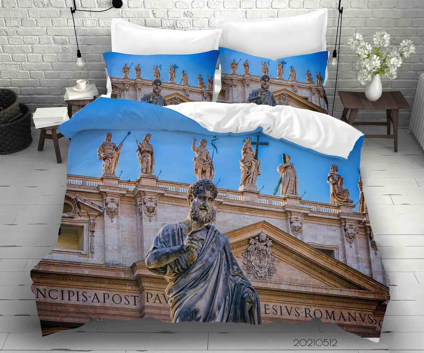 3D Art Apostle Sculpture Quilt Cover Set Bedding Set Duvet Cover Pillowcases 208