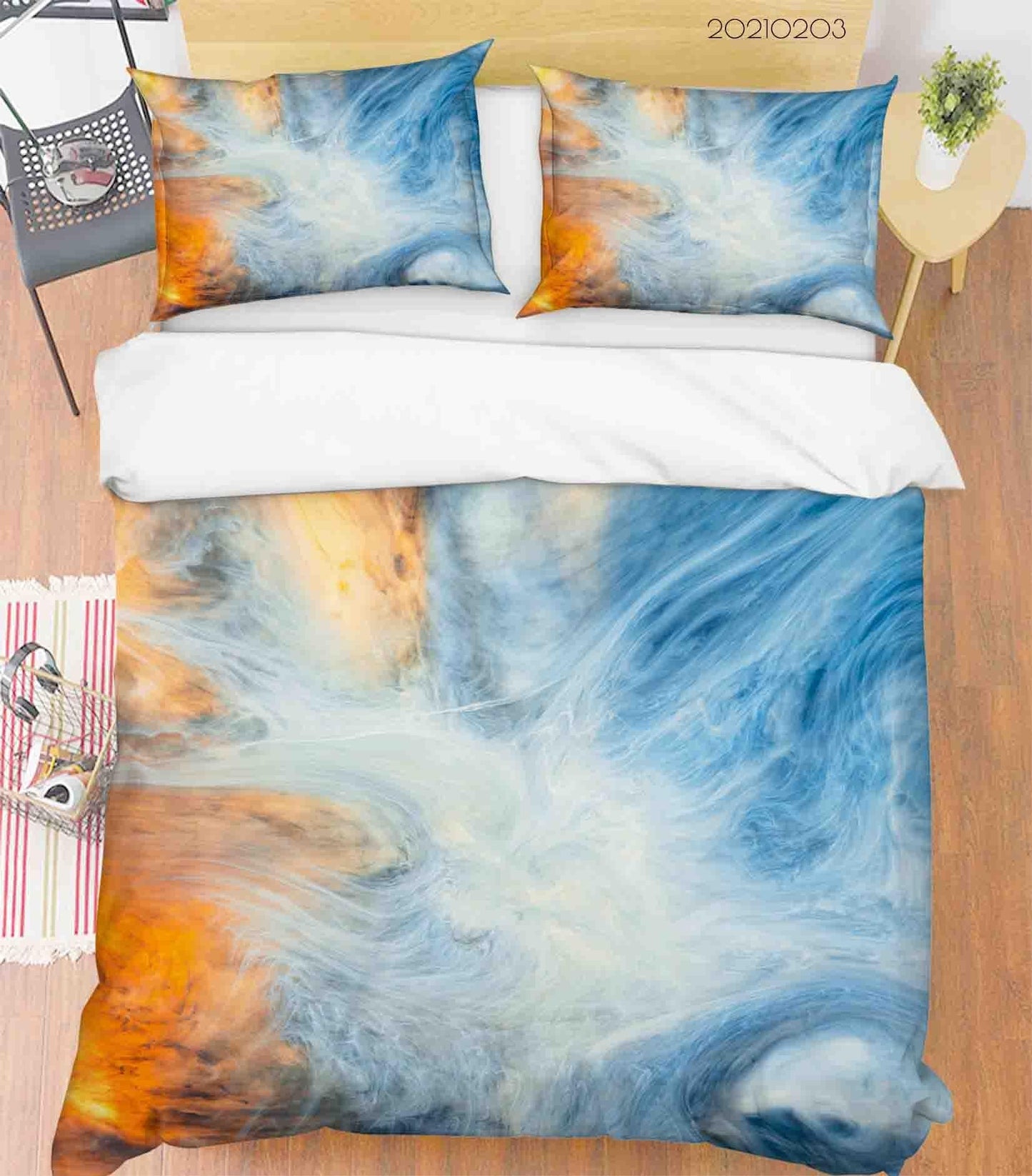 3D Abstract Marble Texture Quilt Cover Set Bedding Set Duvet Cover Pillowcases 49