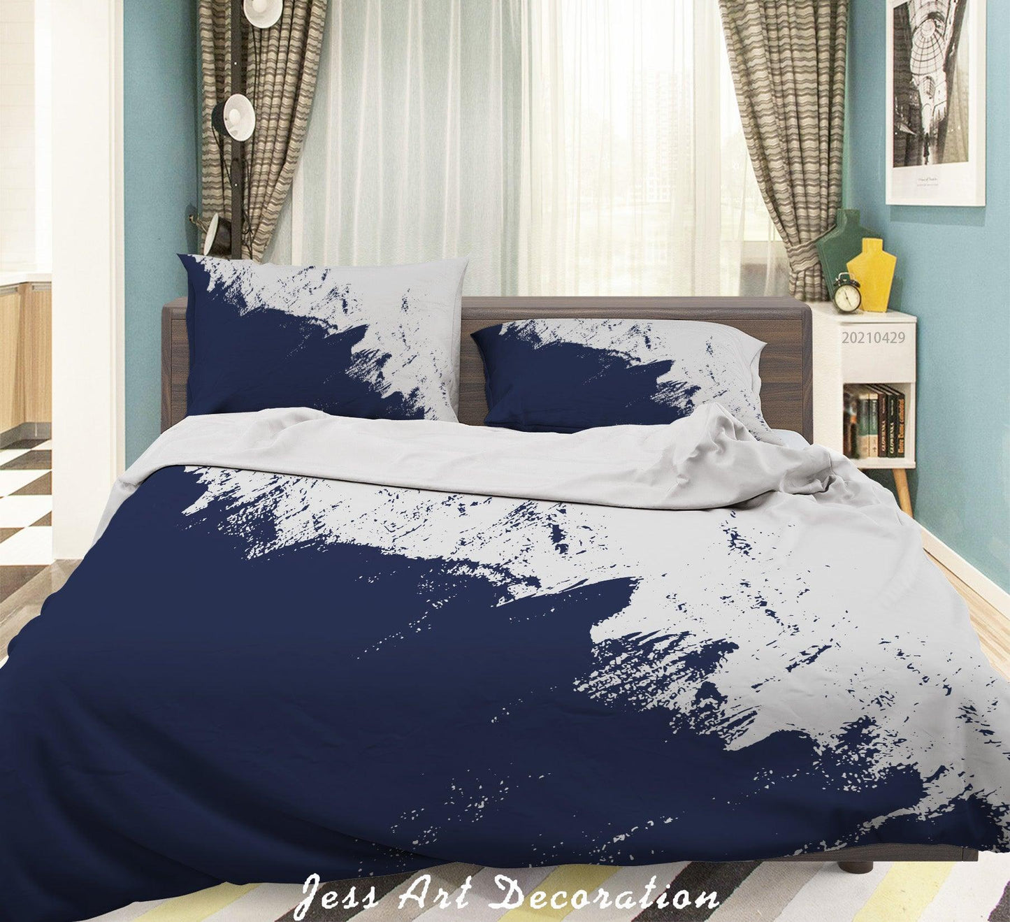 3D Abstract Graffiti Quilt Cover Set Bedding Set Duvet Cover Pillowcases 215