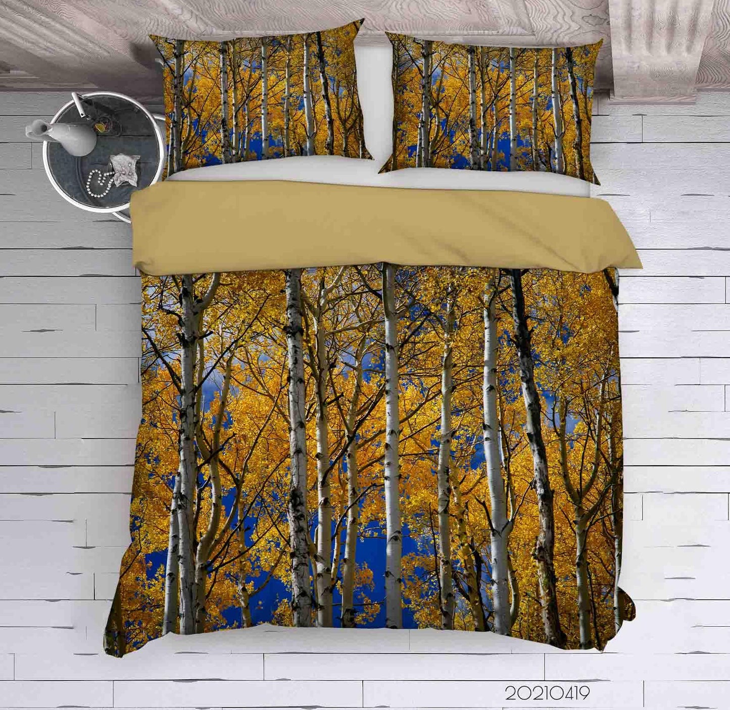 3D Autumn Forest Landscape Quilt Cover Set Bedding Set Duvet Cover Pillowcases 125