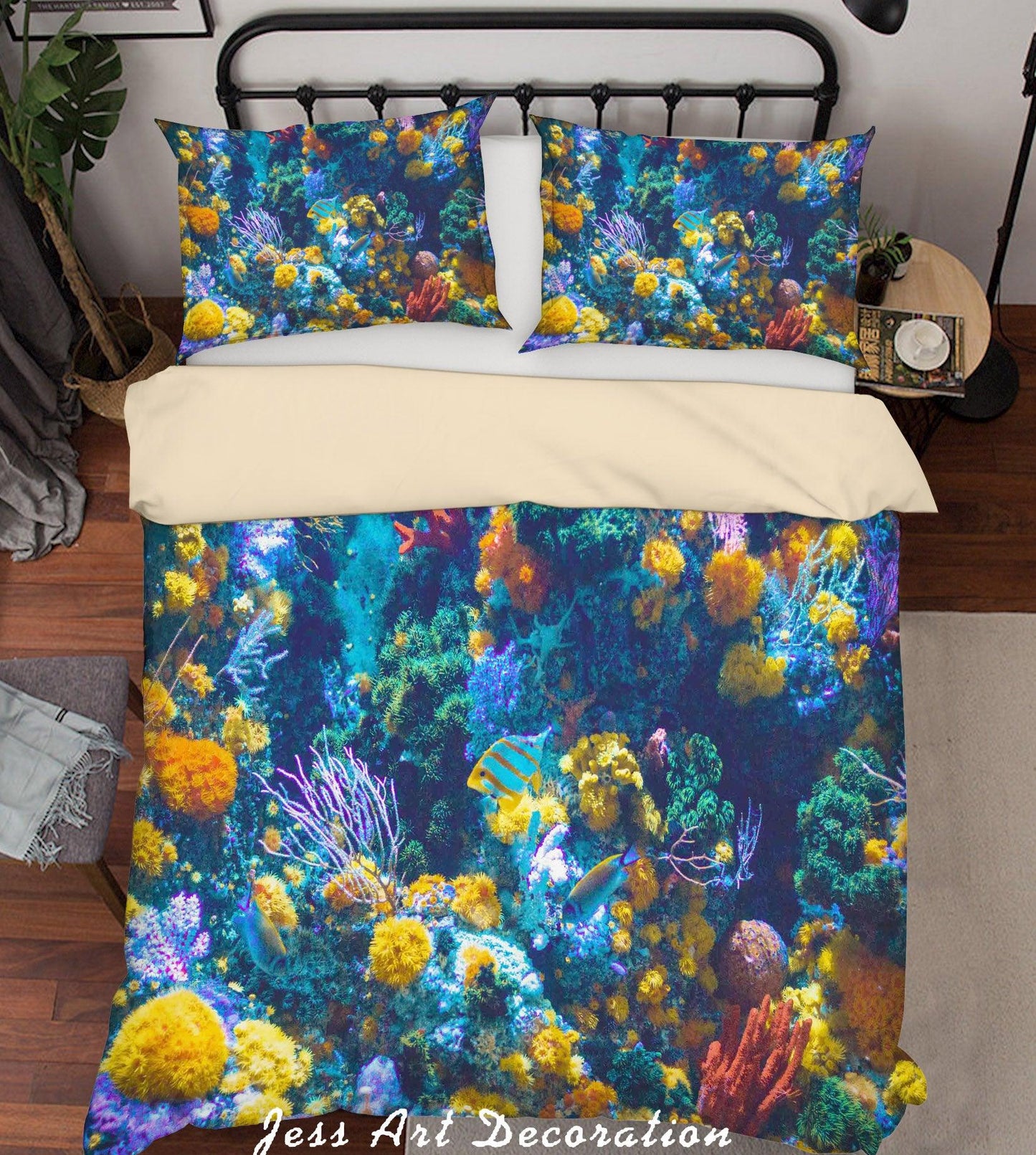 3D Blue Coral Quilt Cover Set Bedding Set Duvet Cover Pillowcases A150 LQH