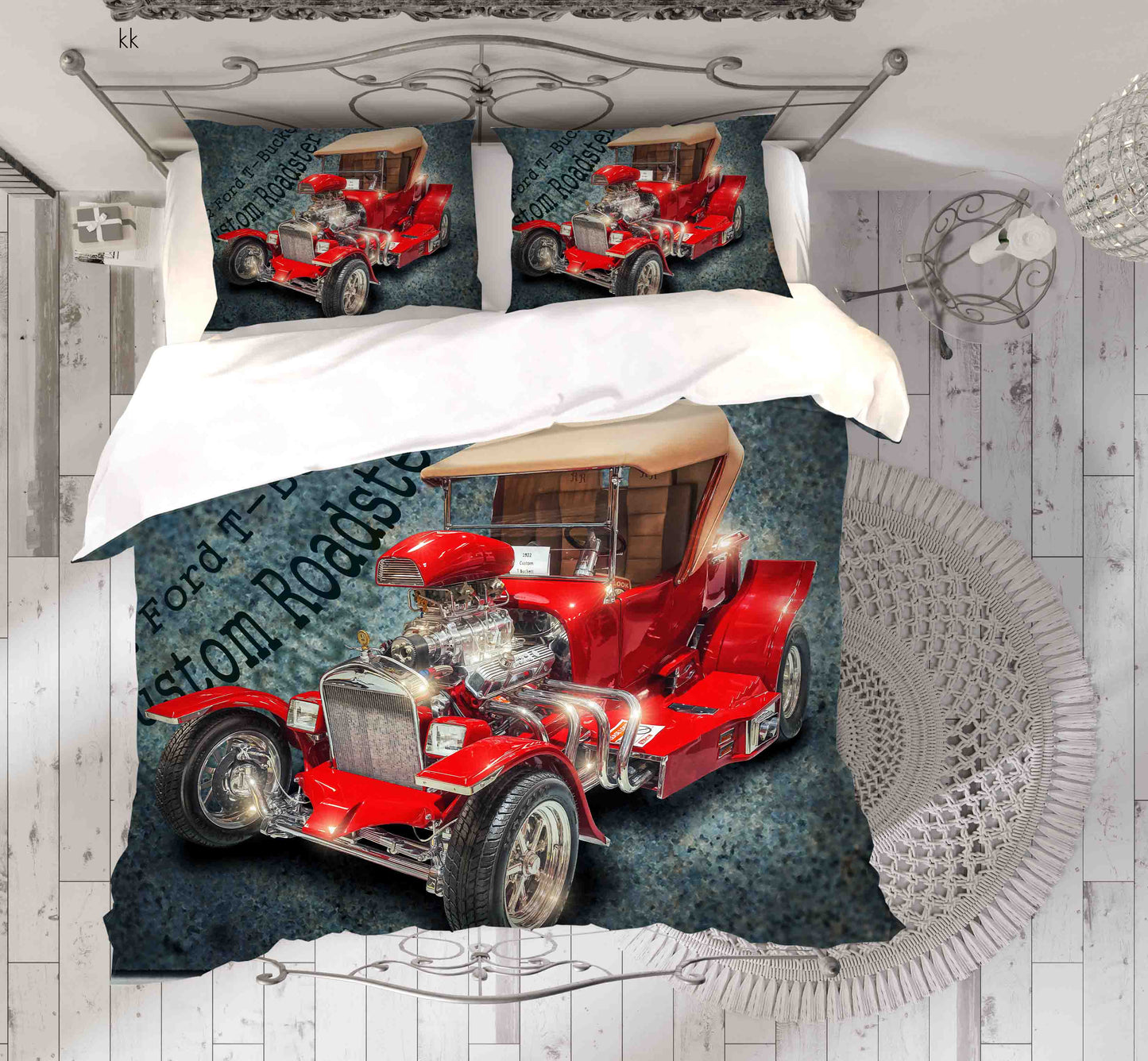 3D Automobile Letter Quilt Cover Set Bedding Set Duvet Cover Pillowcase 428