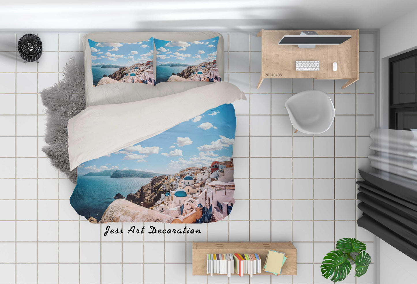 3D Aegean Landscape Quilt Cover Set Bedding Set Duvet Cover Pillowcases 141