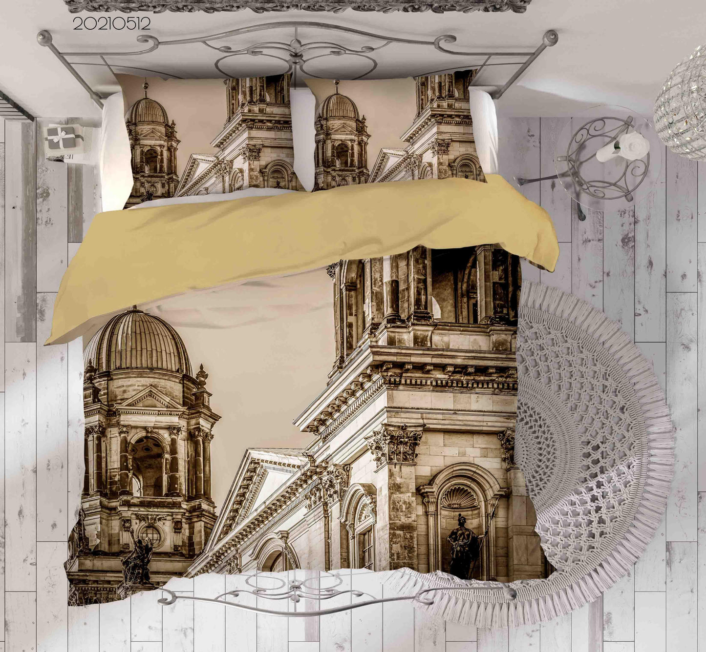3D Berlin Cathedral Quilt Cover Set Bedding Set Duvet Cover Pillowcases 209