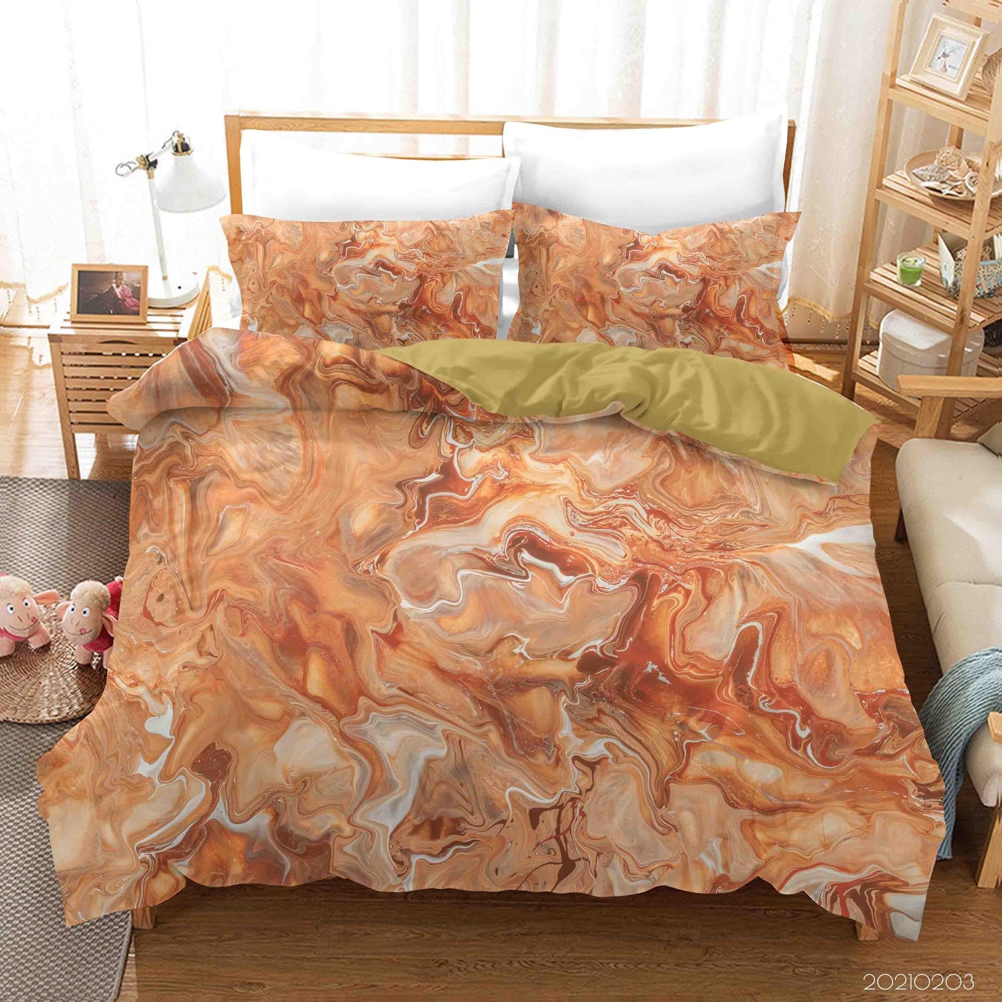 3D Abstract Marble Texture Quilt Cover Set Bedding Set Duvet Cover Pillowcases 34