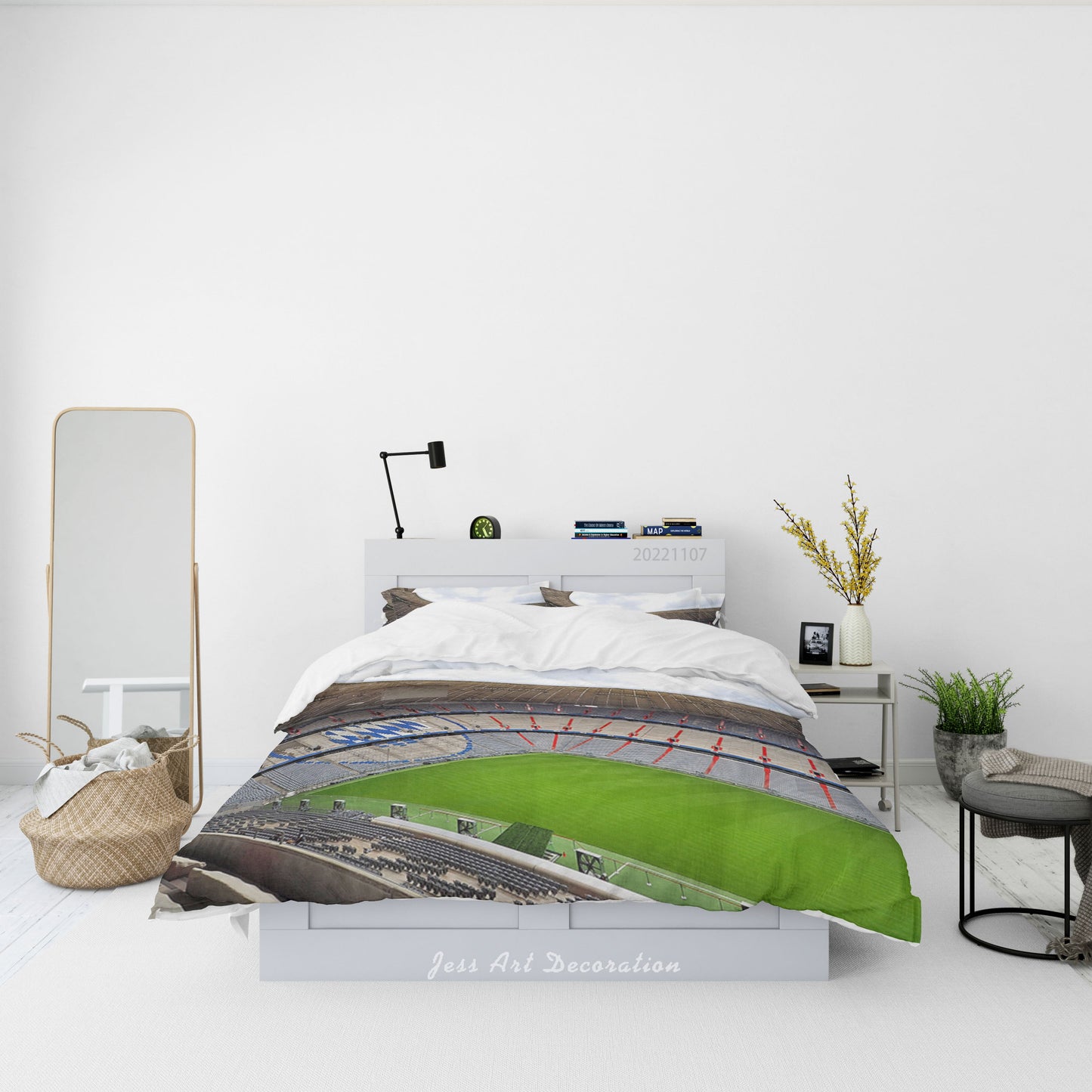 3D Bayern Munich Football Field Quilt Cover Set Bedding Set Duvet Cover Pillowcase 723