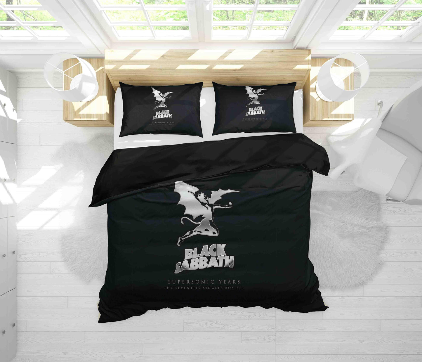 3D Black Sabbath Quilt Cover Set Bedding Set Duvet Cover Pillowcases SF59