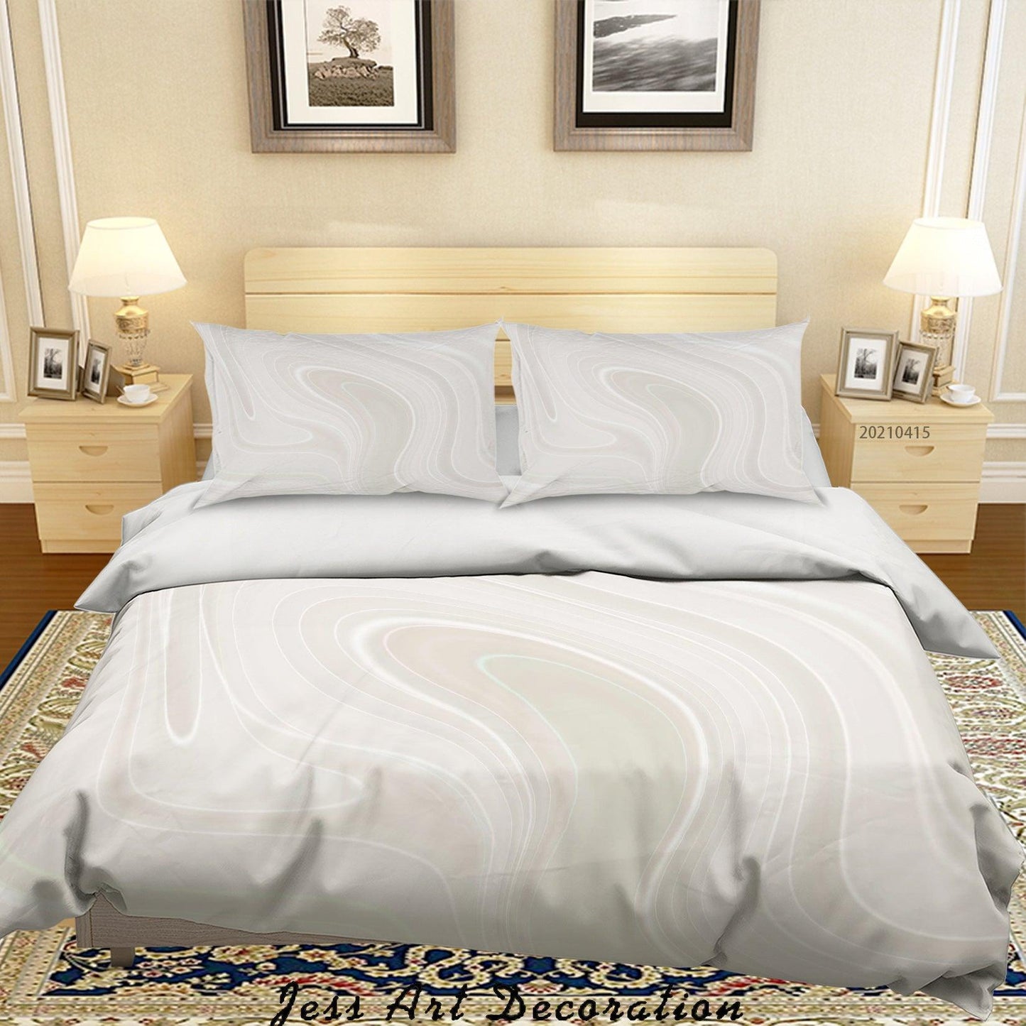 3D Abstract Marble Pattern Quilt Cover Set Bedding Set Duvet Cover Pillowcases 126