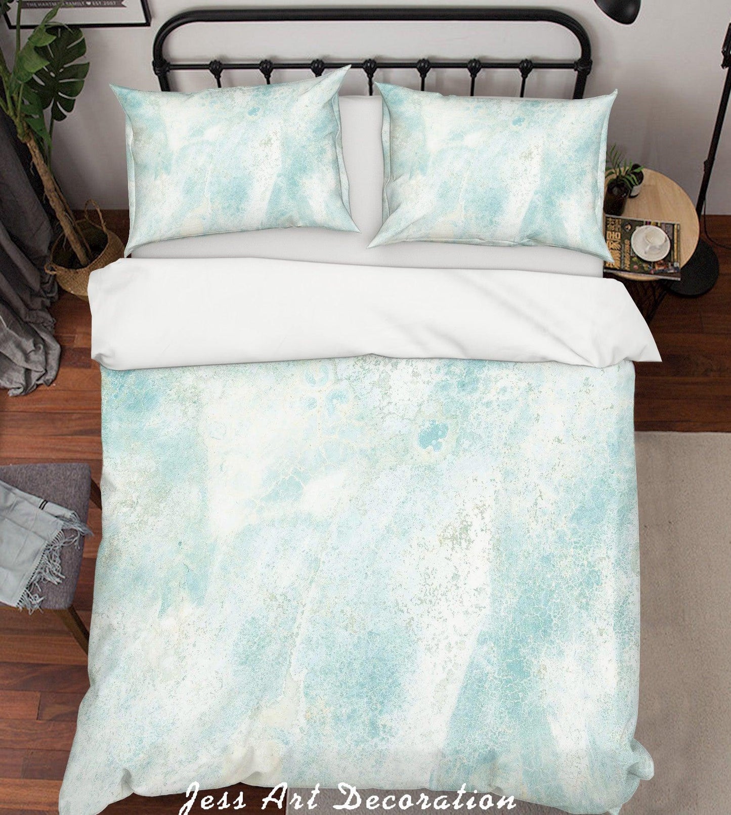 3D Abstract Blue Quilt Cover Set Bedding Set Duvet Cover Pillowcases LXL
