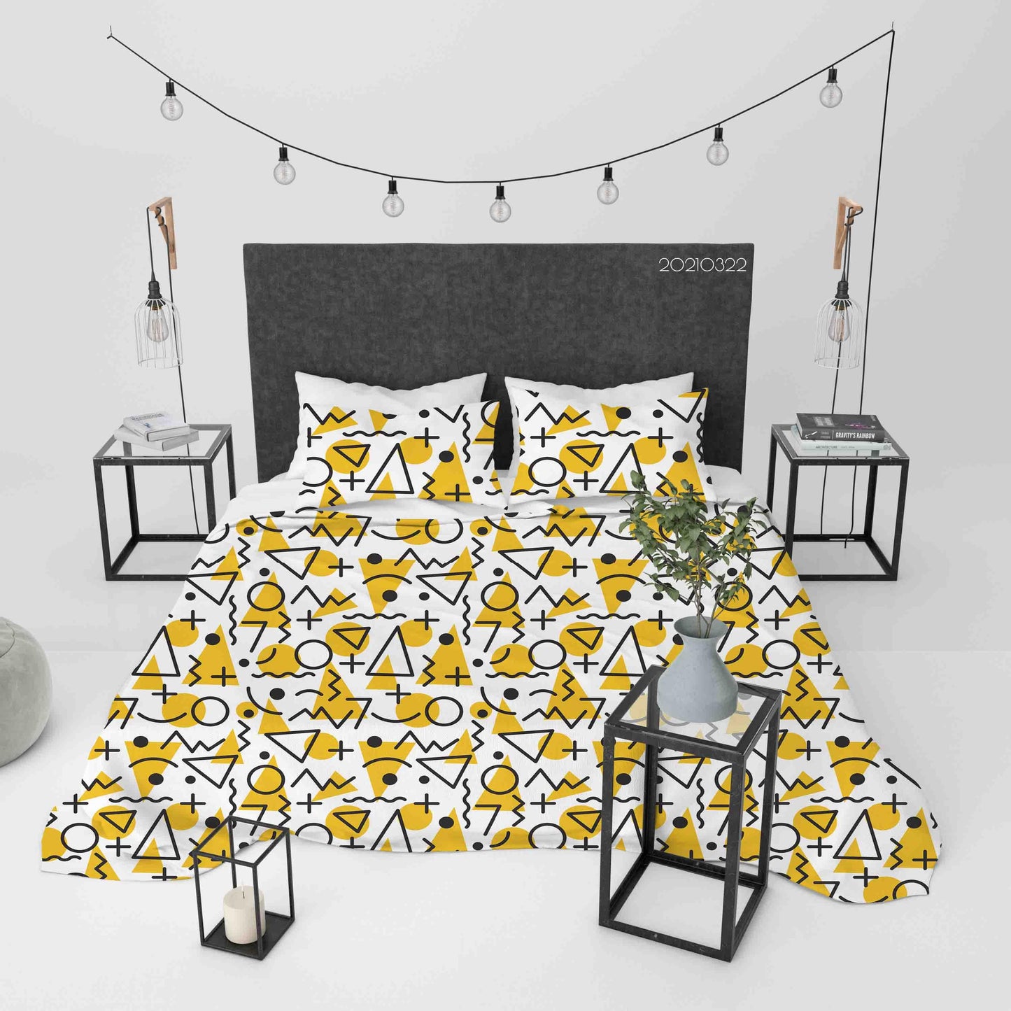 3D Abstract Geometric Pattern Quilt Cover Set Bedding Set Duvet Cover Pillowcases 122