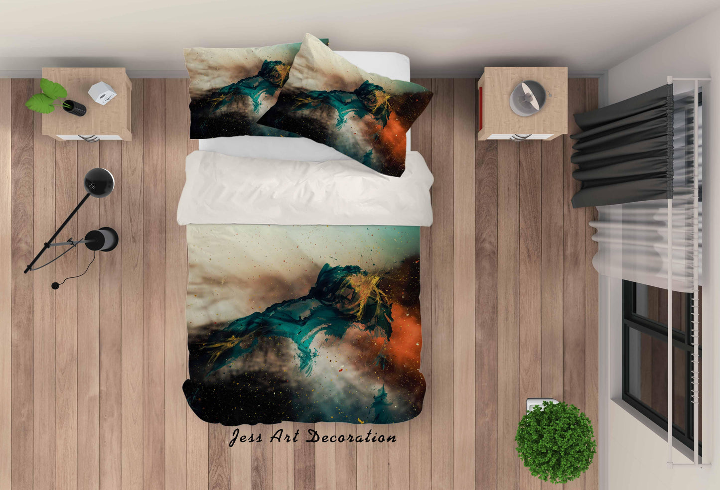 3D Abstract Pattern Quilt Cover Set Bedding Set Duvet Cover Pillowcases LQH A120