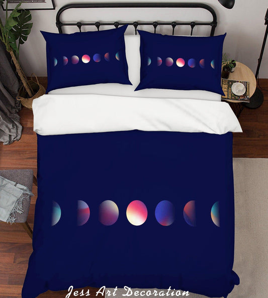 3D Blue Ball Quilt Cover Set Bedding Set Pillowcases 71