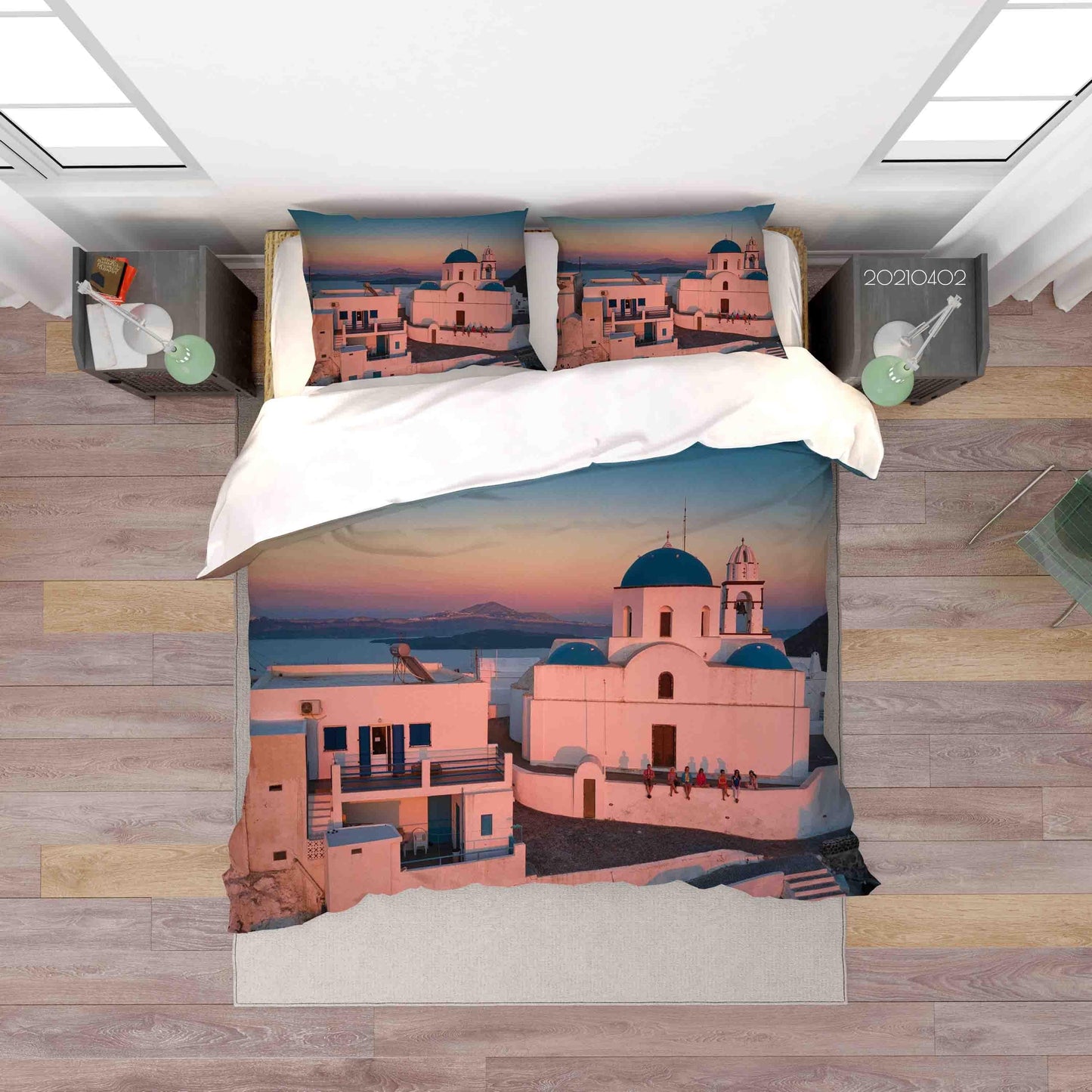 3D Aegean Landscape Quilt Cover Set Bedding Set Duvet Cover Pillowcases 58 LQH