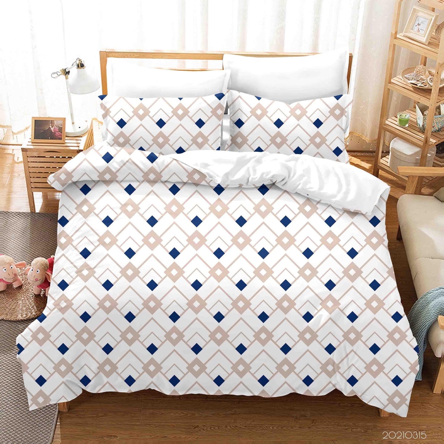 3D Abstract Geometric Art Decoration Quilt Cover Set Bedding Set Duvet Cover Pillowcases 225