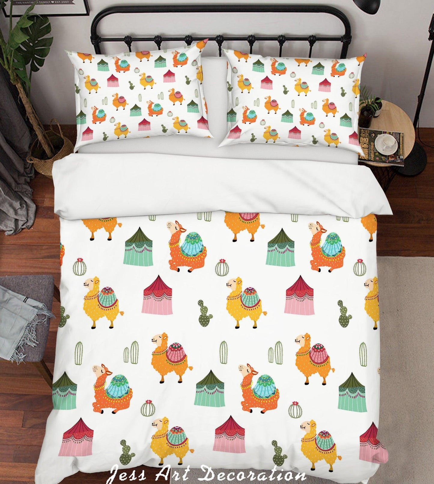 3D Cartoon Camel House Quilt Cover Set Bedding Set Pillowcases 23