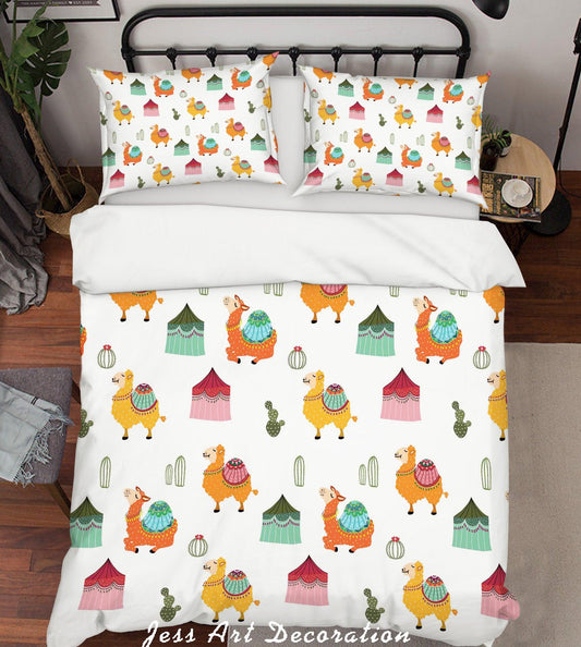 3D Cartoon Camel House Quilt Cover Set Bedding Set Pillowcases 23