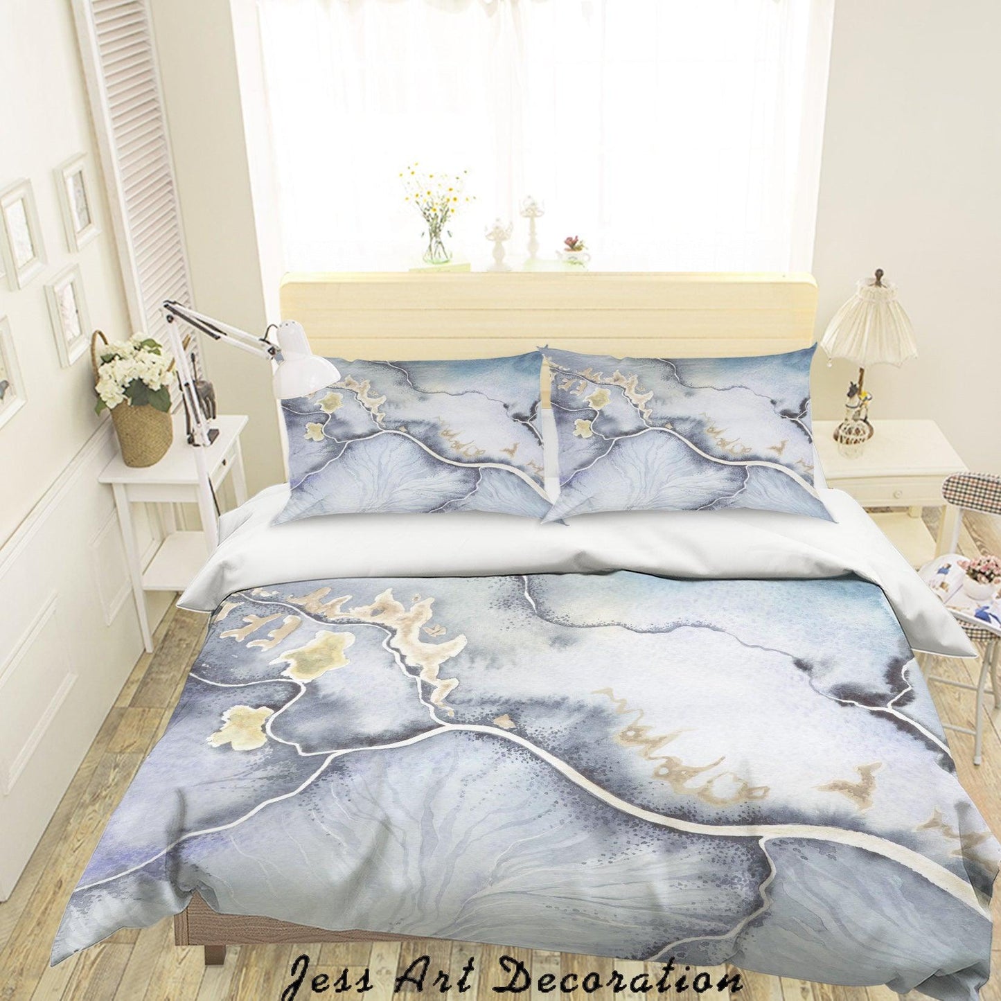 3D Abstract Watercolor Painting Quilt Cover Set Bedding Set Pillowcases 51