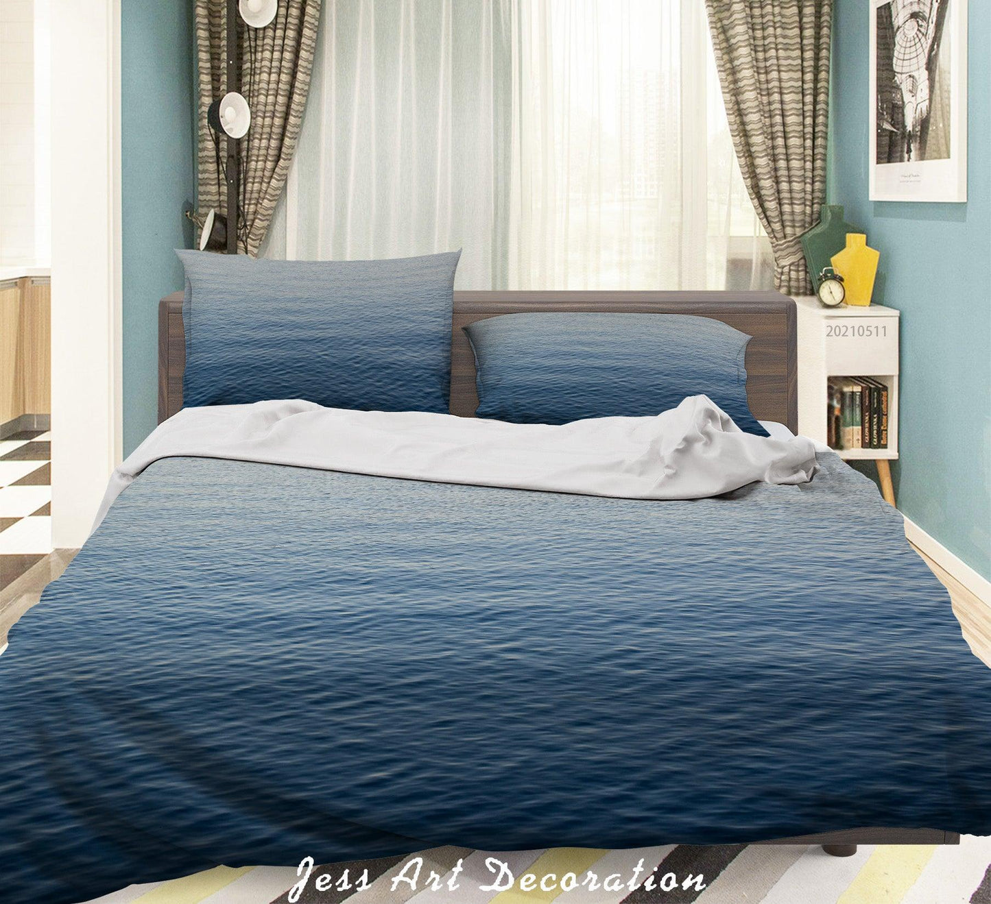 3D Blue Sea Landscape Quilt Cover Set Bedding Set Duvet Cover Pillowcases 552