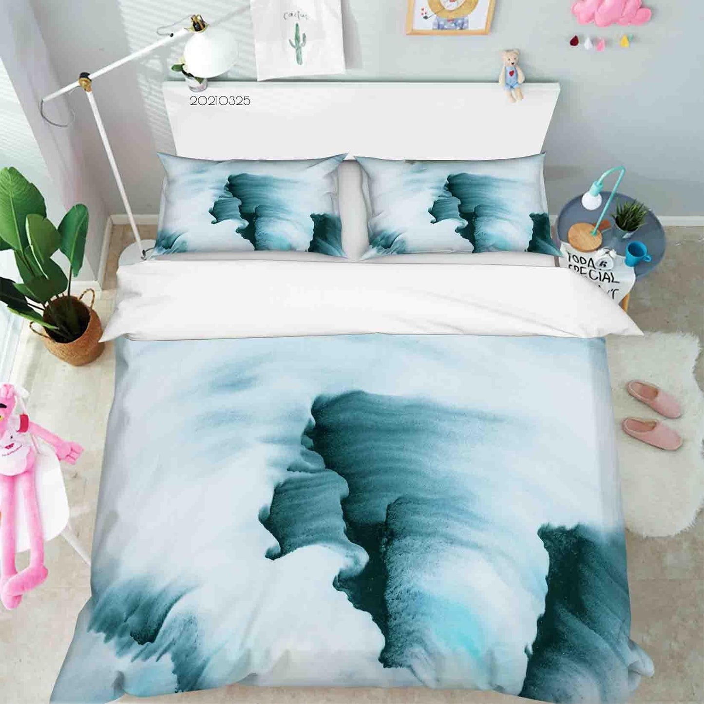 3D Abstract Ink Painting Quilt Cover Set Bedding Set Duvet Cover Pillowcases 283